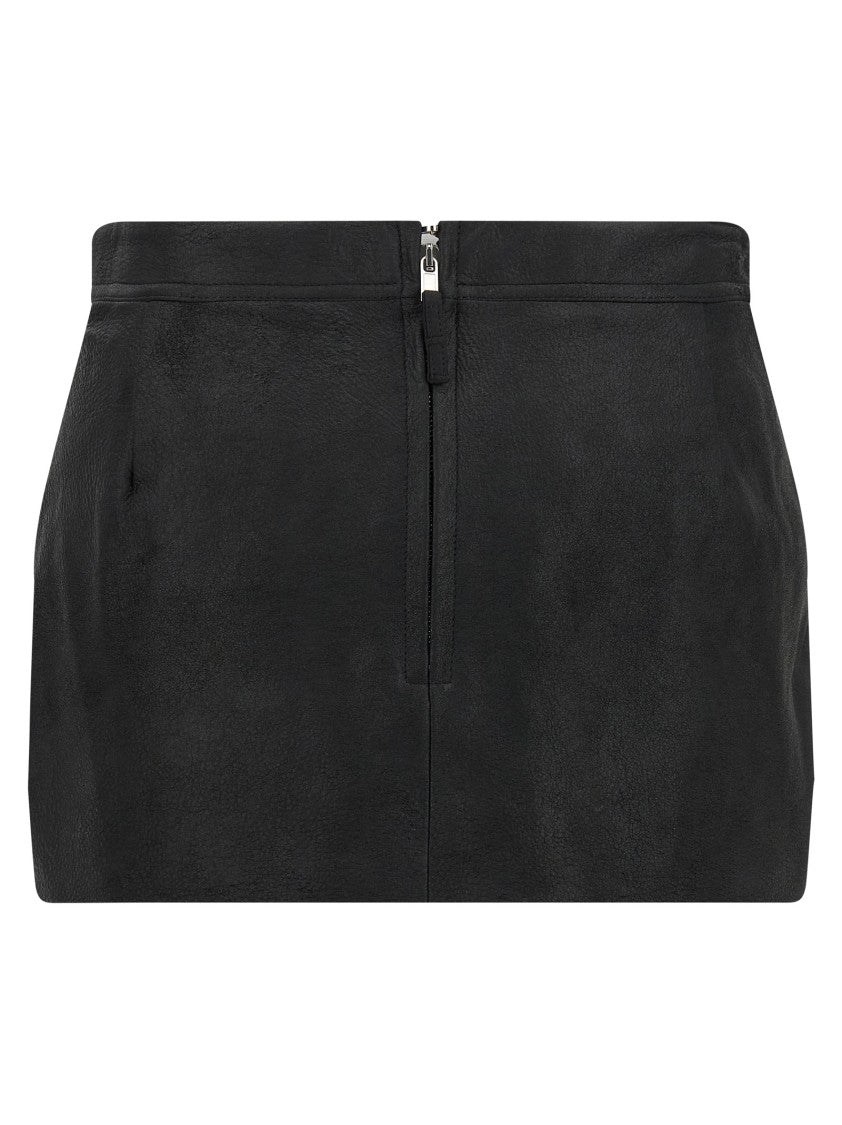 Rick Owens 'Fog Cutdff' Mini Skirt
