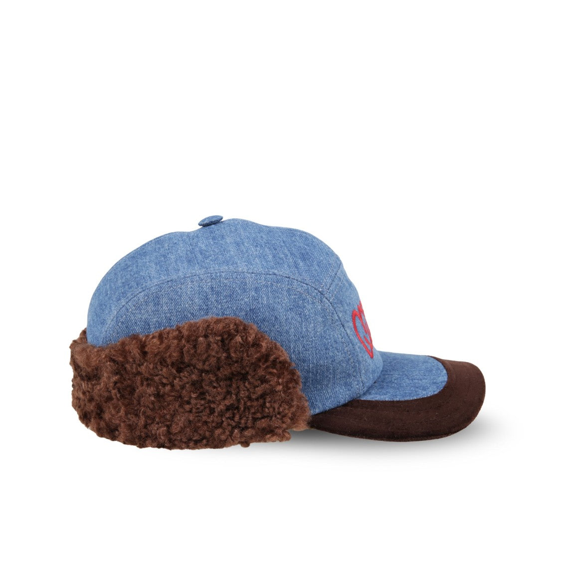 Marni Contrast Denim Earflap Cap