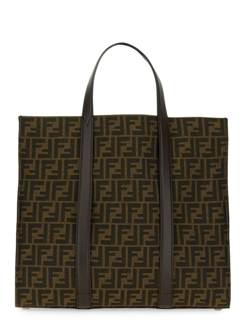 Fendi Jacquard Fabric Tote Bag