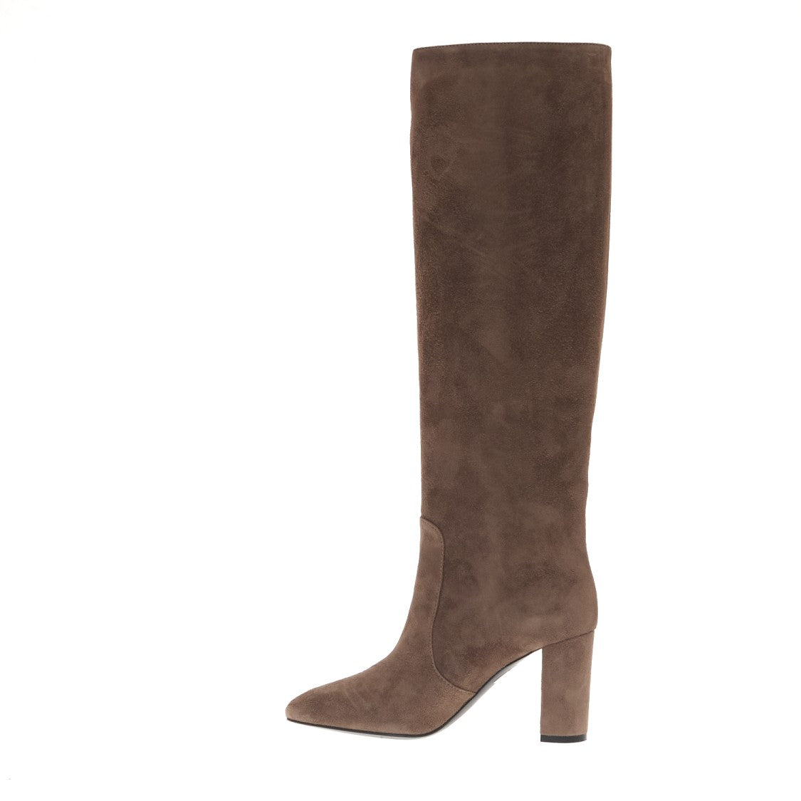 Via Roma 15 Mud Suede Boot 80Mm Heel