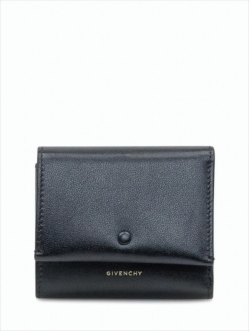 Givenchy Tri-Fold Black Calf Leather Wallet