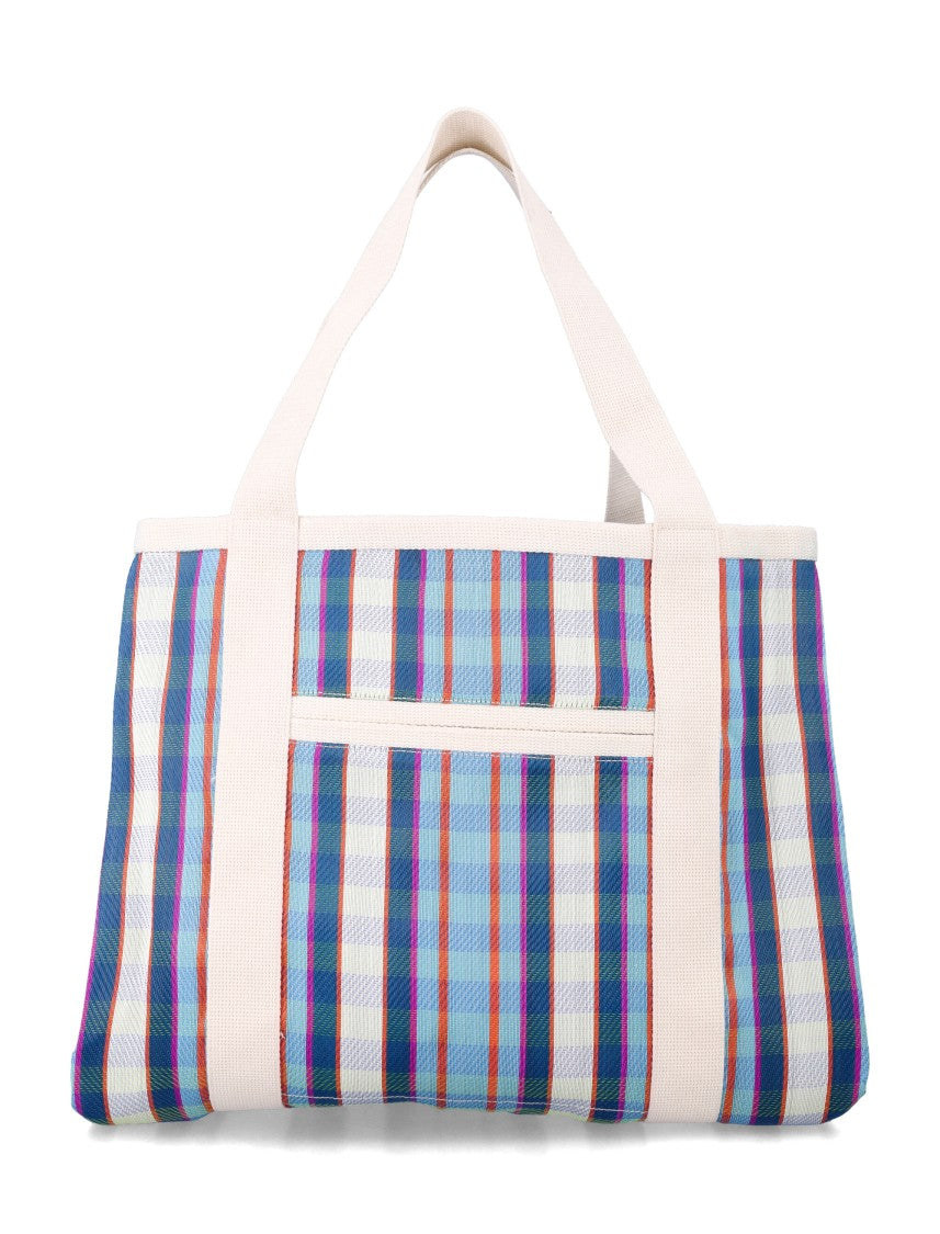Isabel Marant Darwen Striped Shoulder Tote