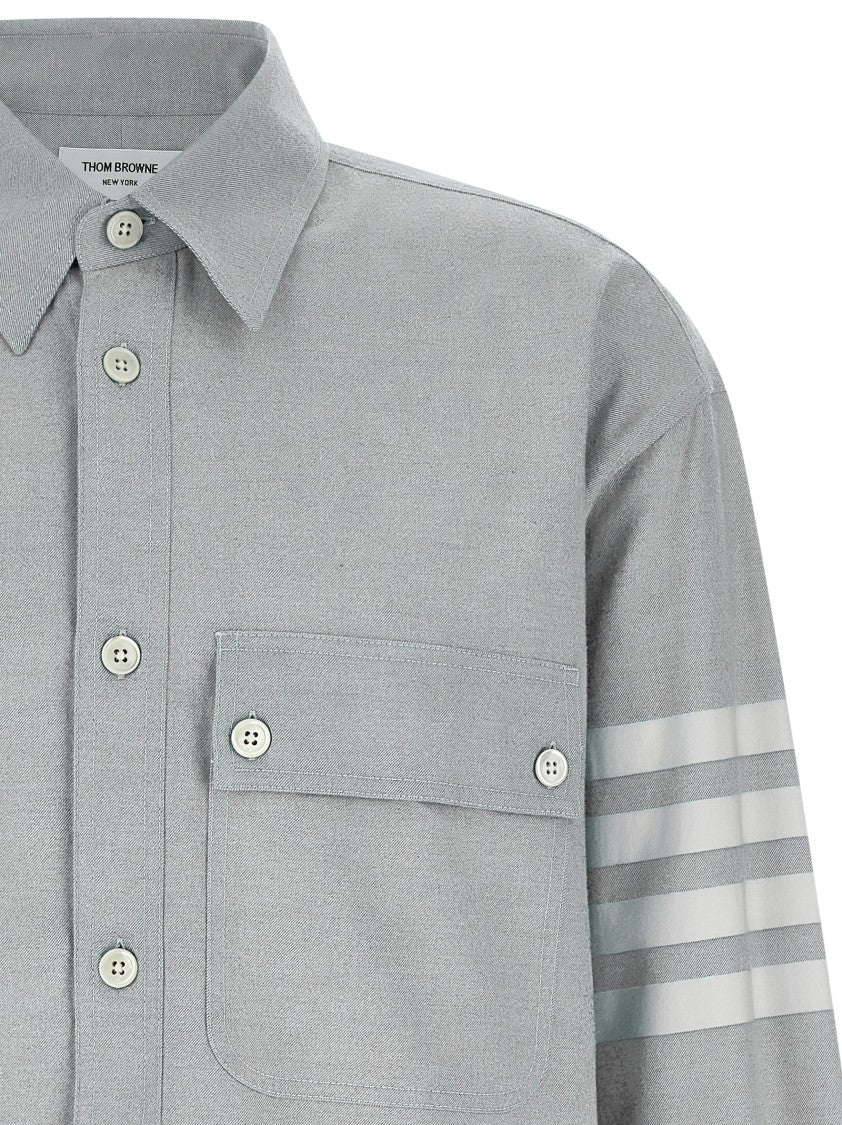 Thom Browne '4Bar' Flannel Shirt