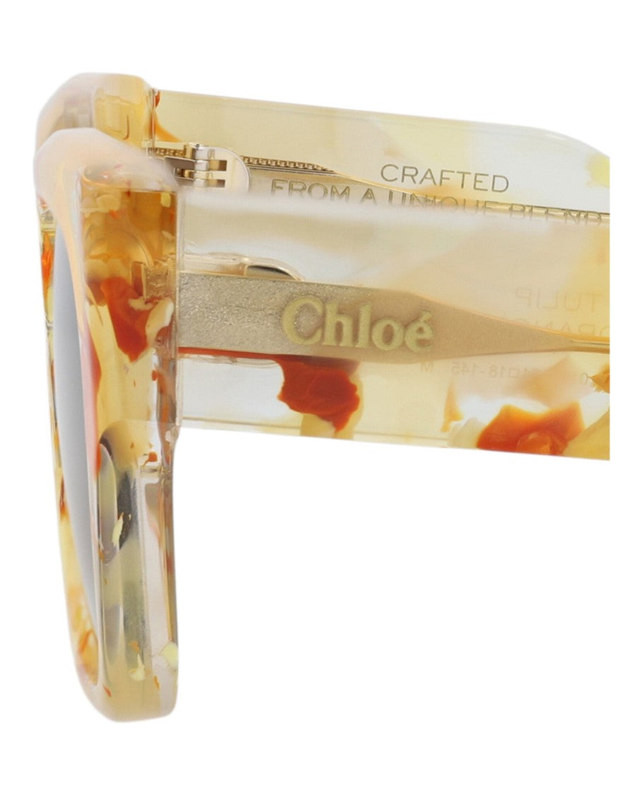 Chloé Square-Frame Recycled Acetate Sunglasses