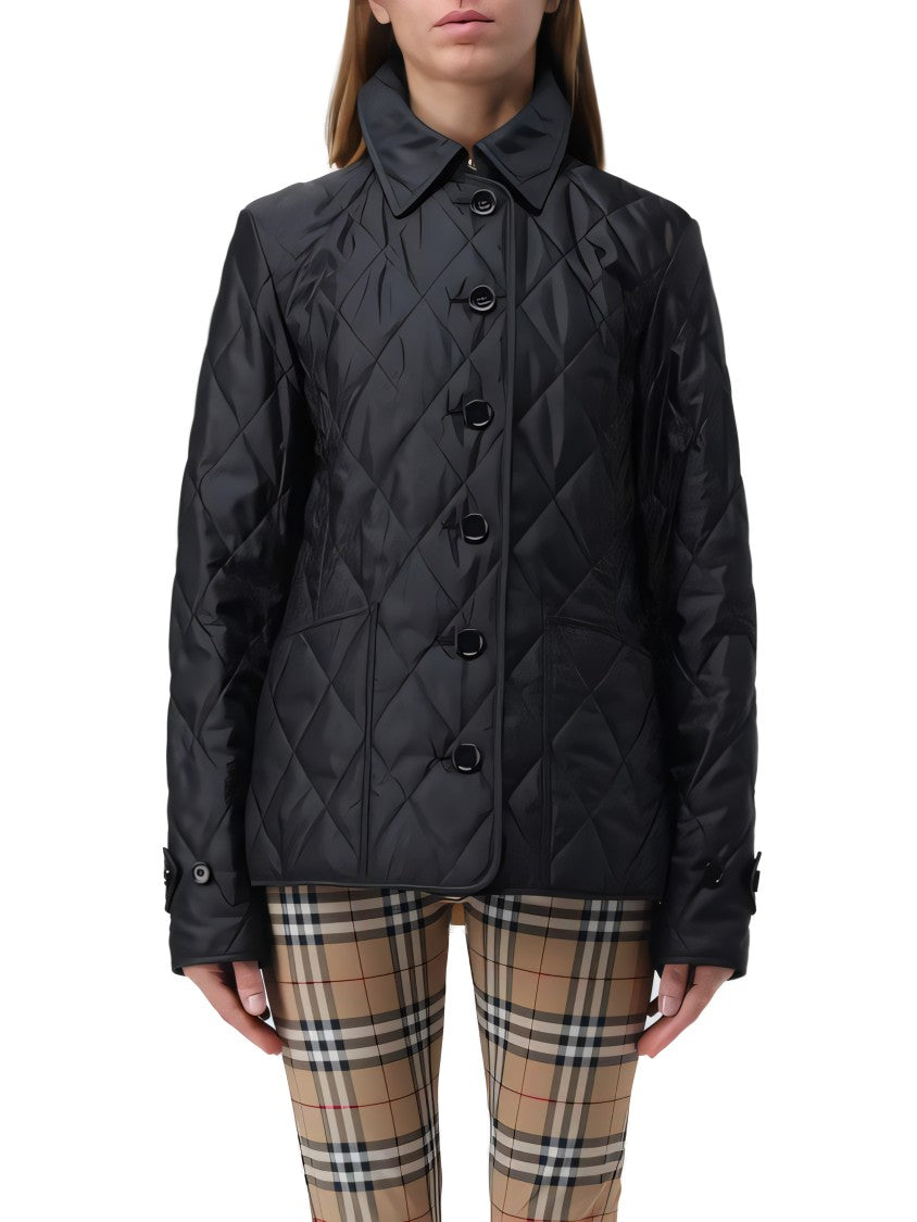 Burberry Diamond Quilted Black Jacket