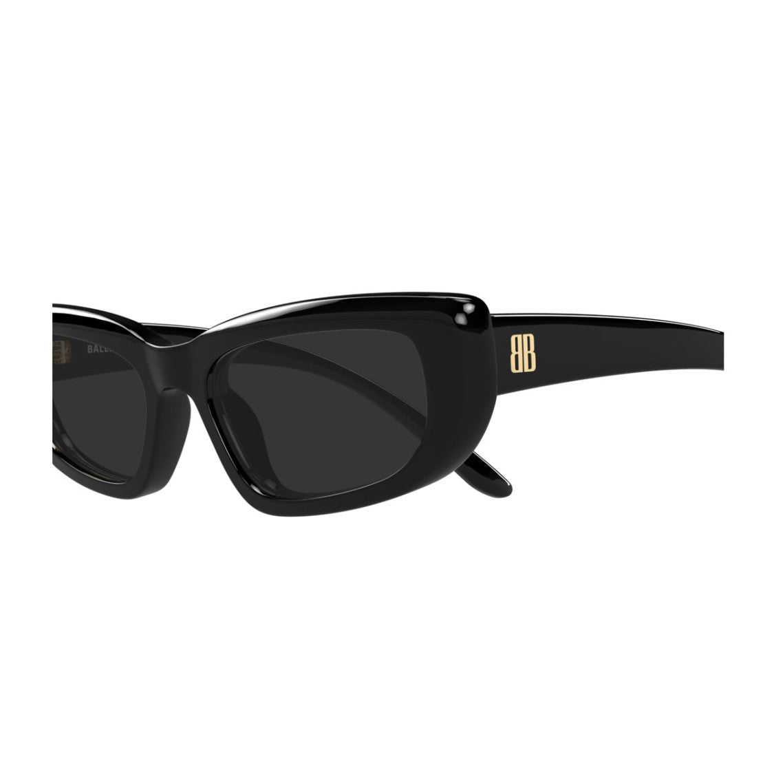 Balenciaga Black Grey Everyday Rectangular Sunglasses