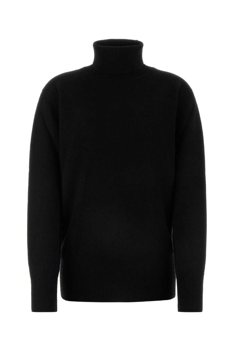 The Row Black Wool Stepny Sweater