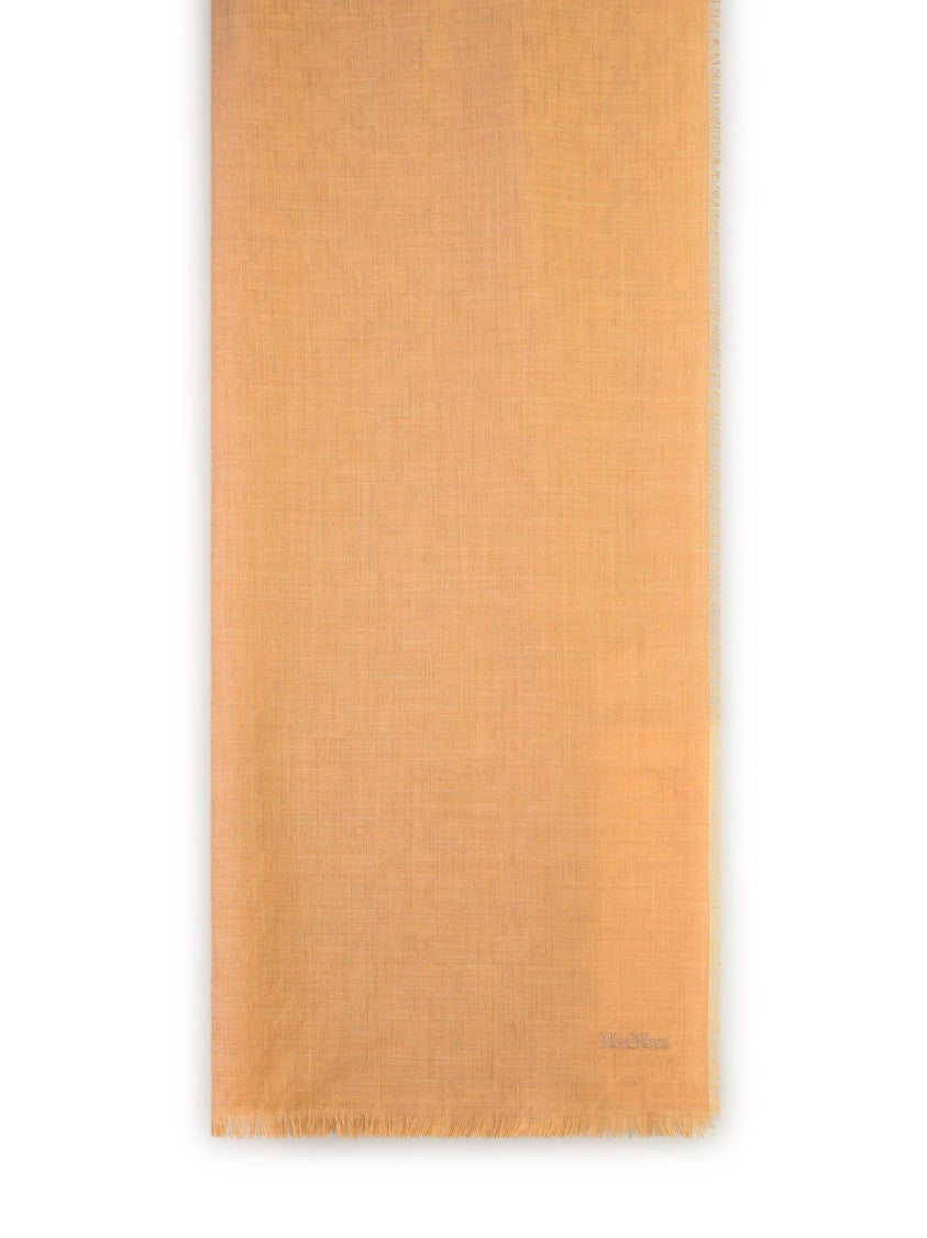 Max Mara Magico' Light Brown Wool Scarf