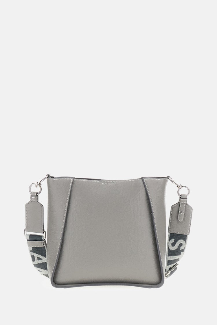 Stella Mccartney Grainy Alter Mat Crossbody Bag With Embossed Logo