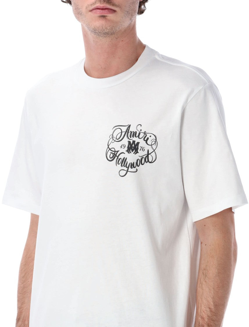 Amiri Hollywood Relaxed Fit Cotton T Shirt