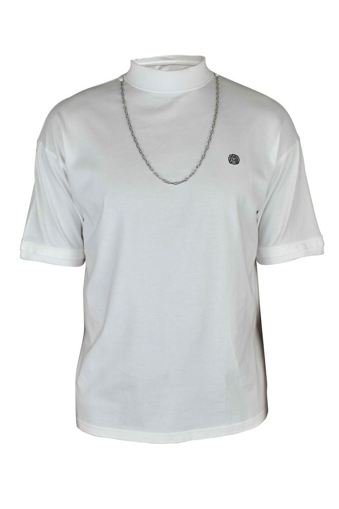 Ambush White T-Shirt With Chain Detail And Logo