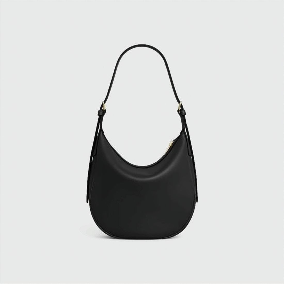 Celine Crescent-Shaped Smooth Calf Leather Shoulder Bag