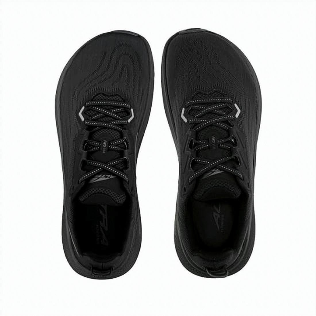Altra Streamlined Black Mesh Sneakers With Cushioned Rubber Sole