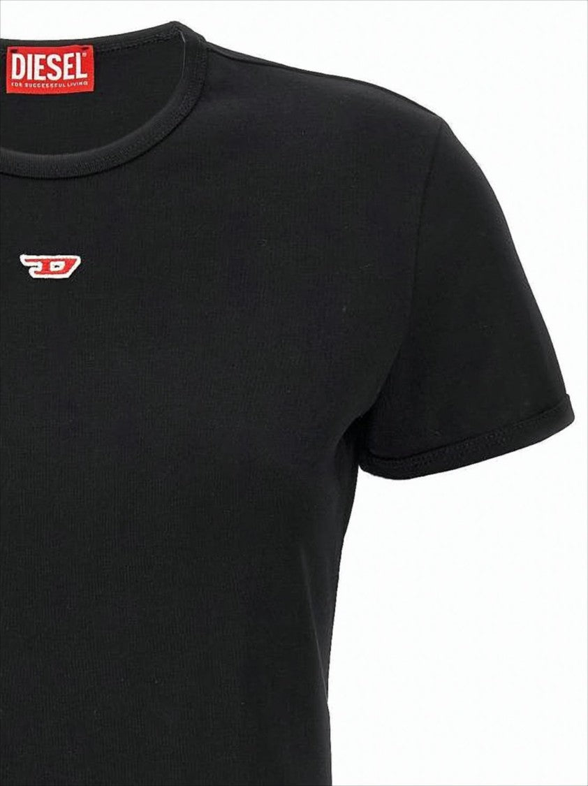 Diesel Fitted Cropped Cotton Top