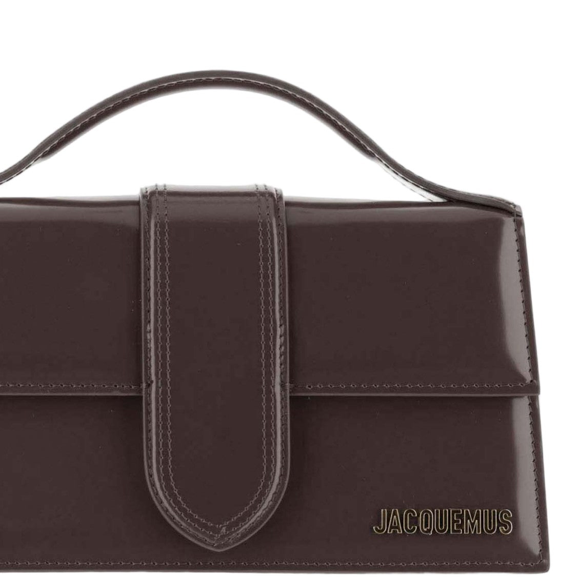 Jacquemus Brown Leather Top Handle Bag