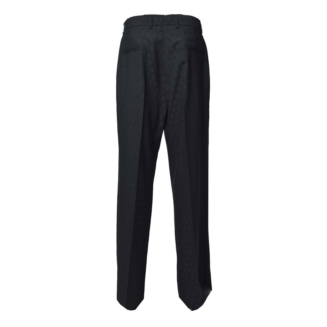 Etro Black Palazzo Pants In Lana Jacquard