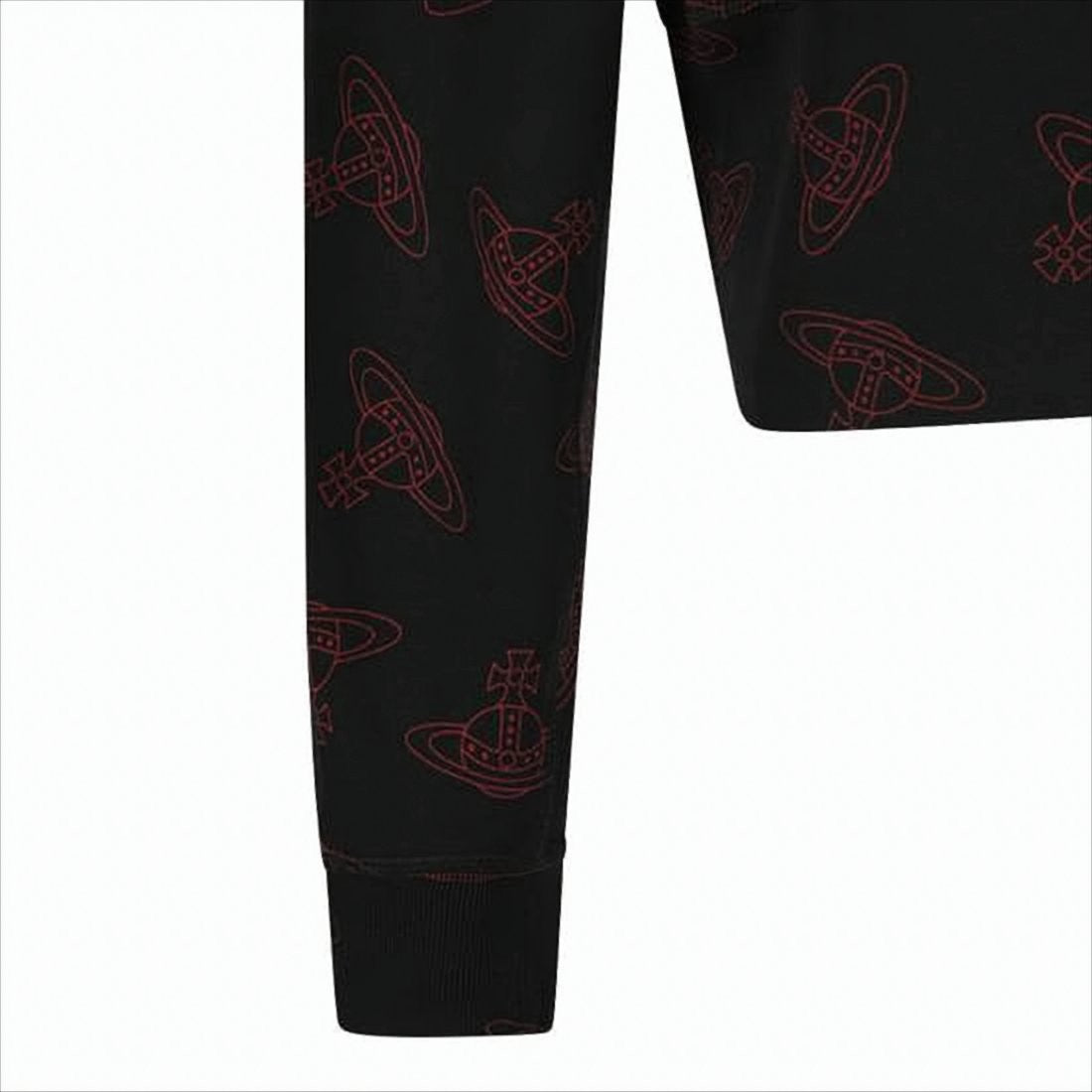 Vivienne Westwood Long-Sleeve Black Shirt With Embroidered Orb Emblem