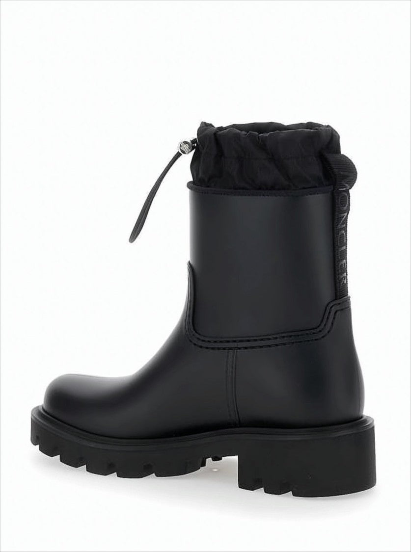 Moncler Matte Black Sole Ankle Boots