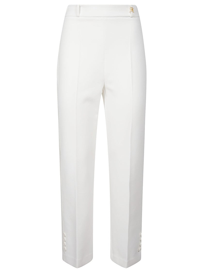 Elisabetta Franchi Straight Leg Tailored Polyester Straight Pants