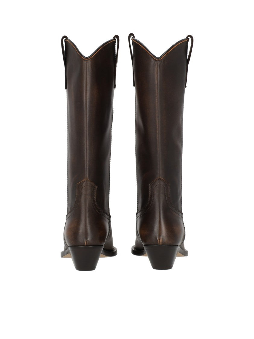 Via Roma 15 Minimalist Leather Western Boots