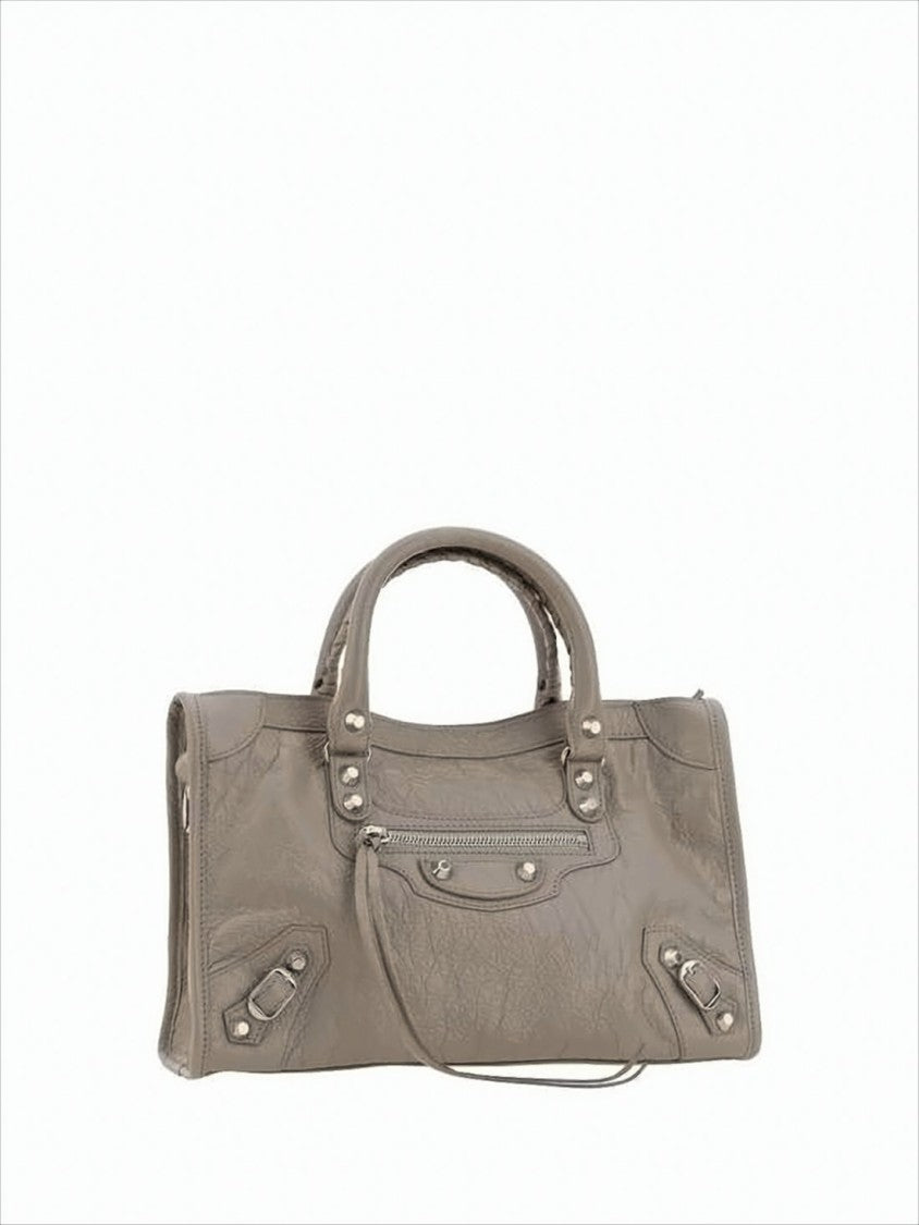 Balenciaga Rectangular Tote Bag In Textured Lambskin With Detachable Strap