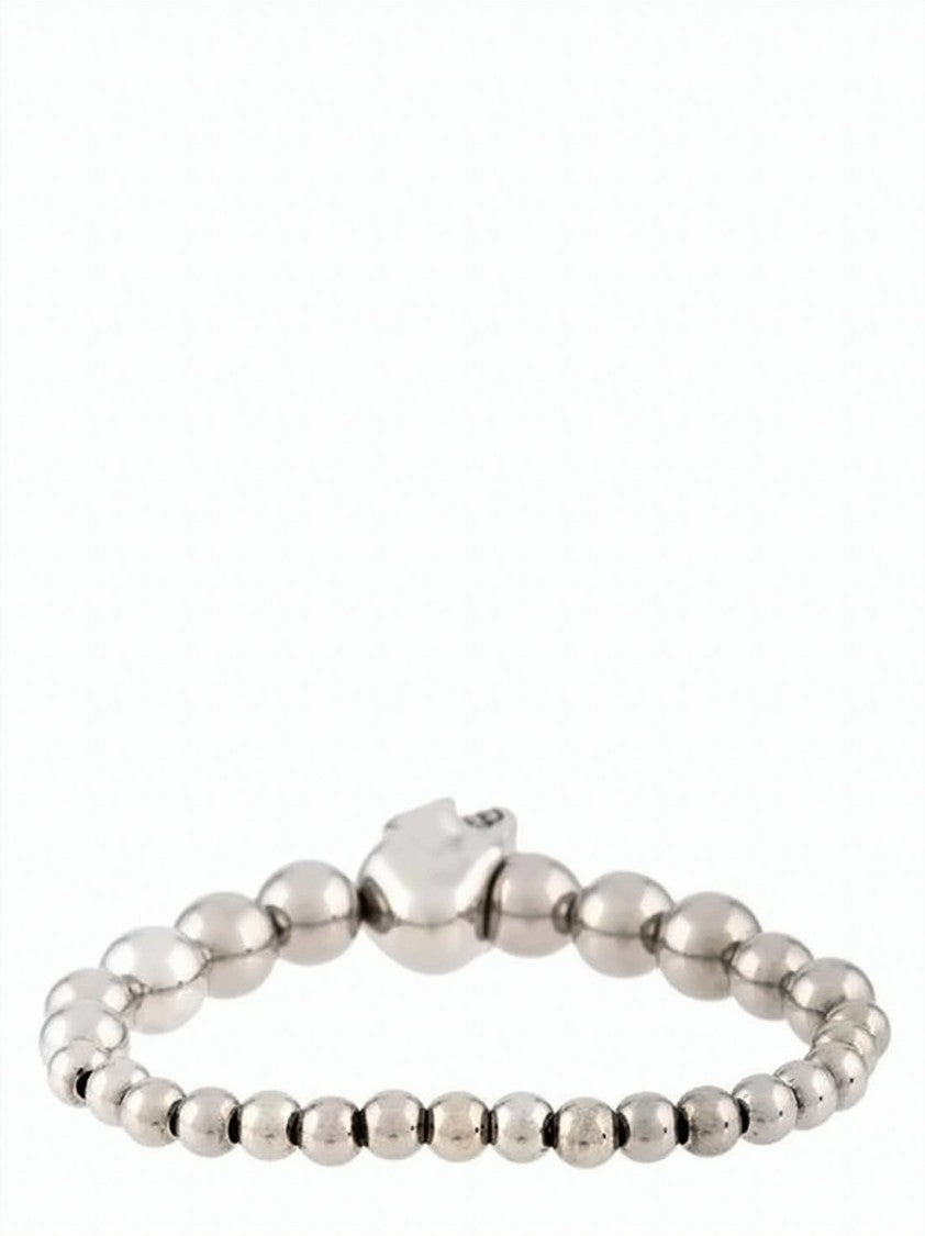 Alexander Mcqueen Polished Steel Bead Bracelet