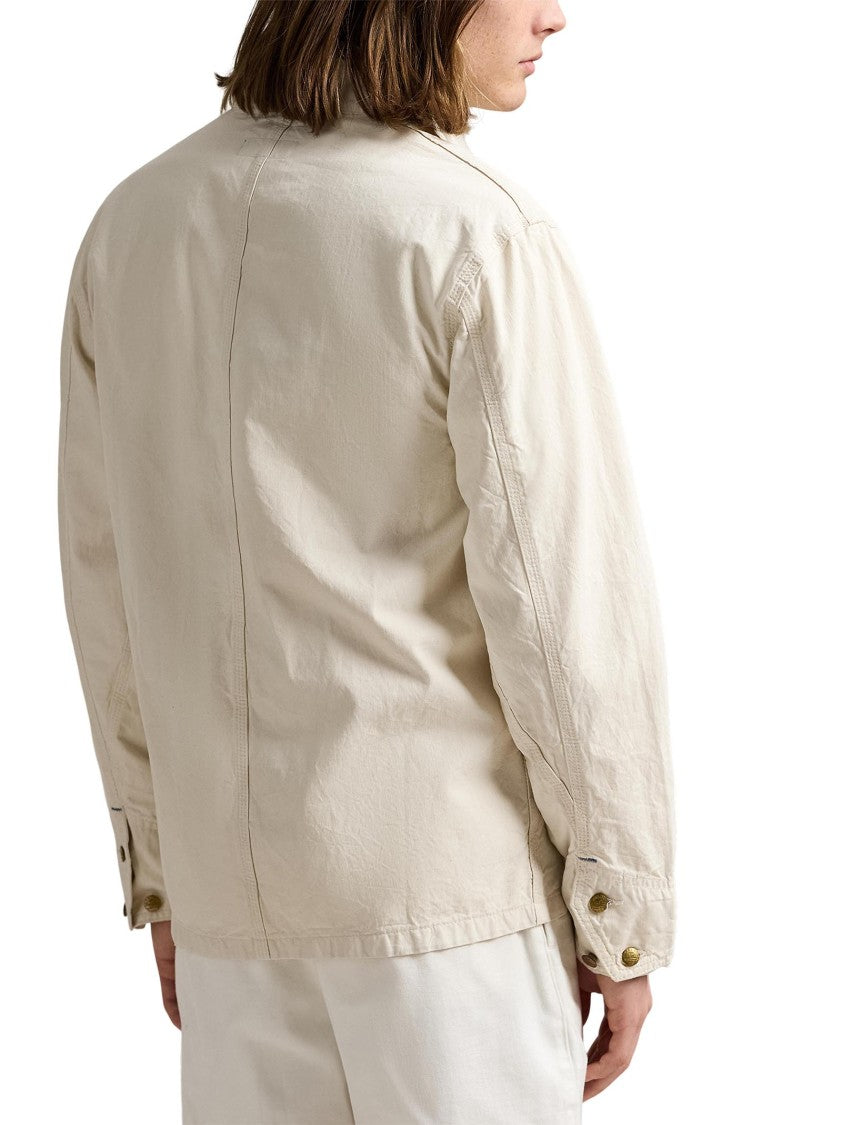 Polo Ralph Lauren Classic Cream Cotton Drill Jacket