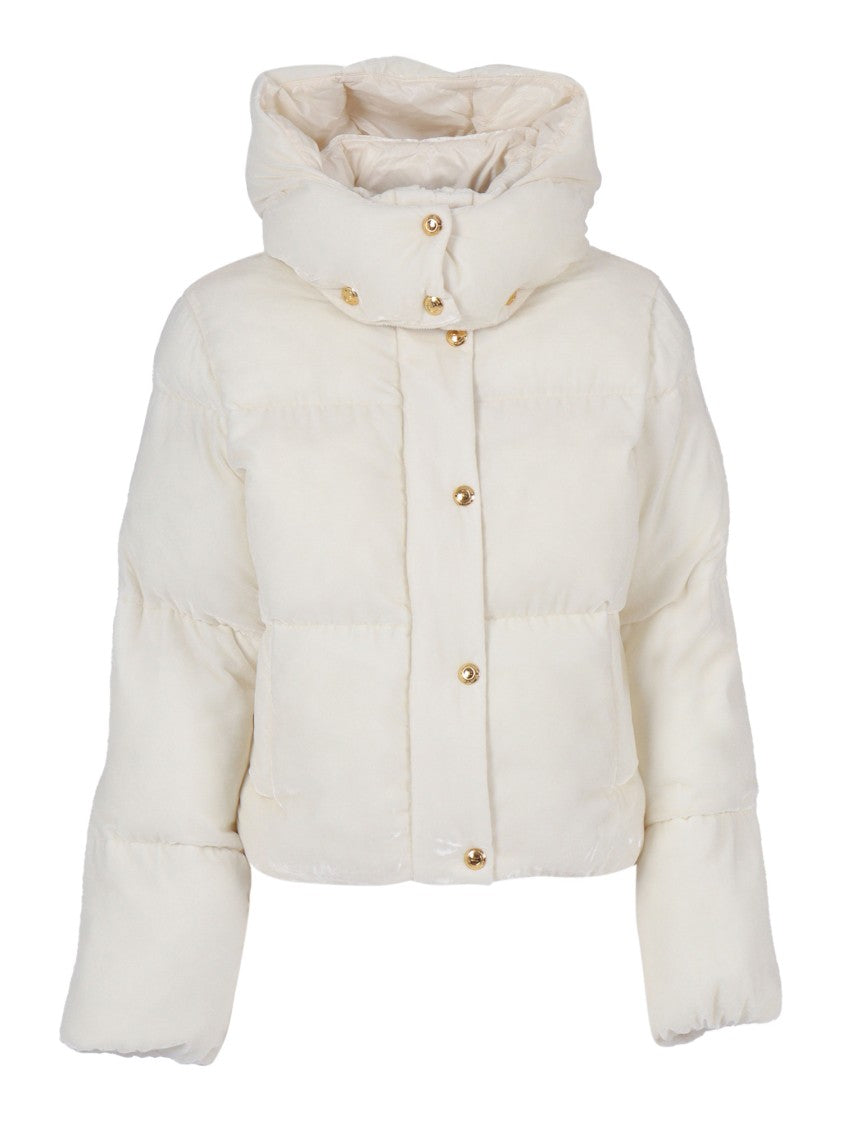 Elisabetta Franchi Quilted Short Padded Jacket