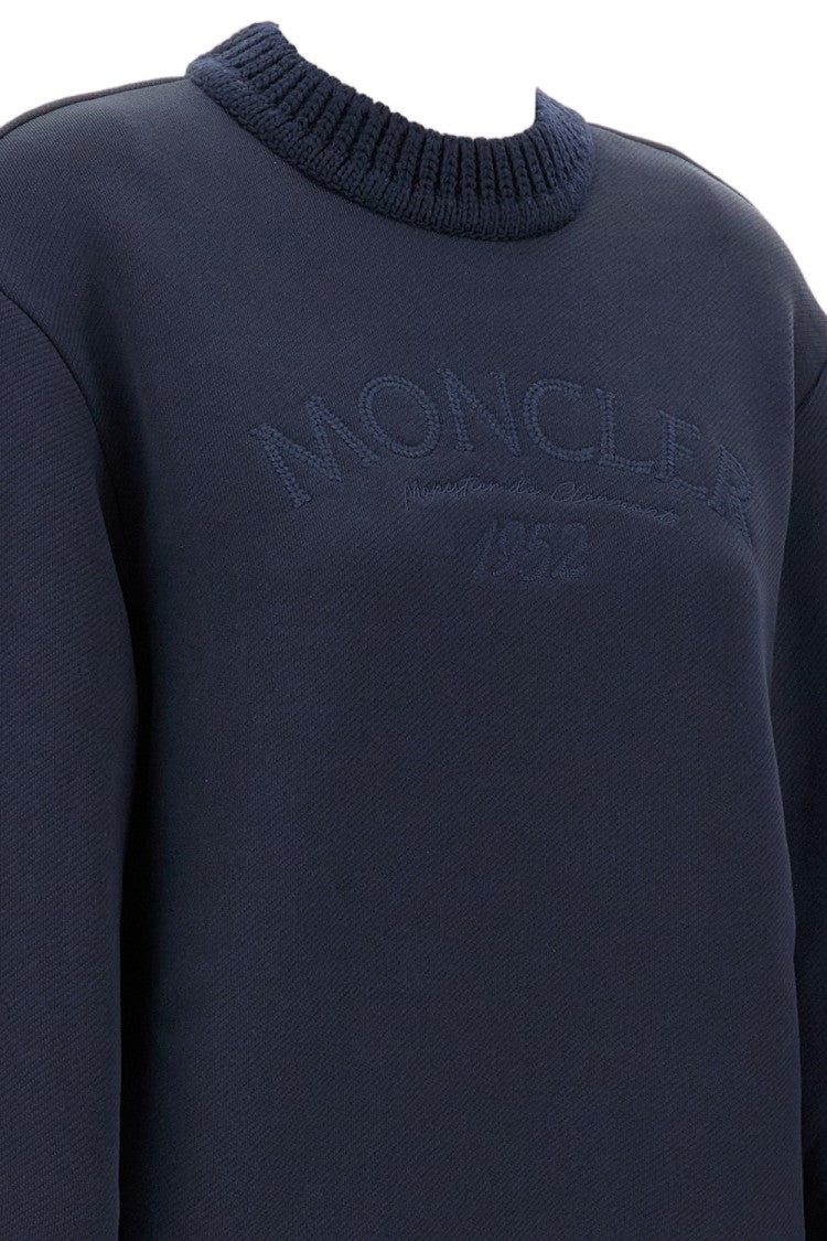 Moncler Crewneck Sweatshirt With Ribbed Cuffs
