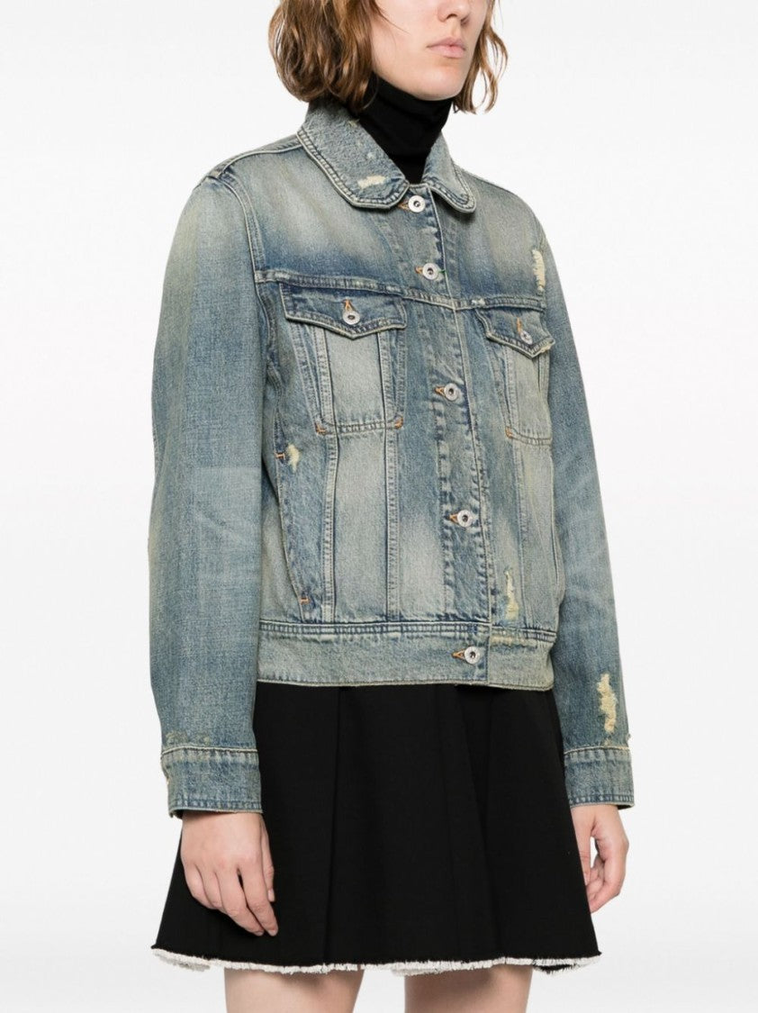 Kenzo Cropped Indigo Blue Denim Jacket
