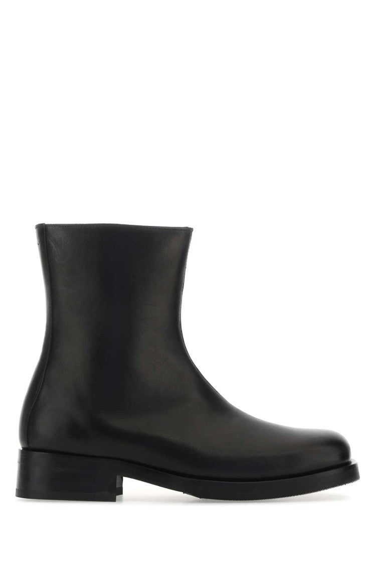 Our Legacy Black Leather Camion Ankle Boots