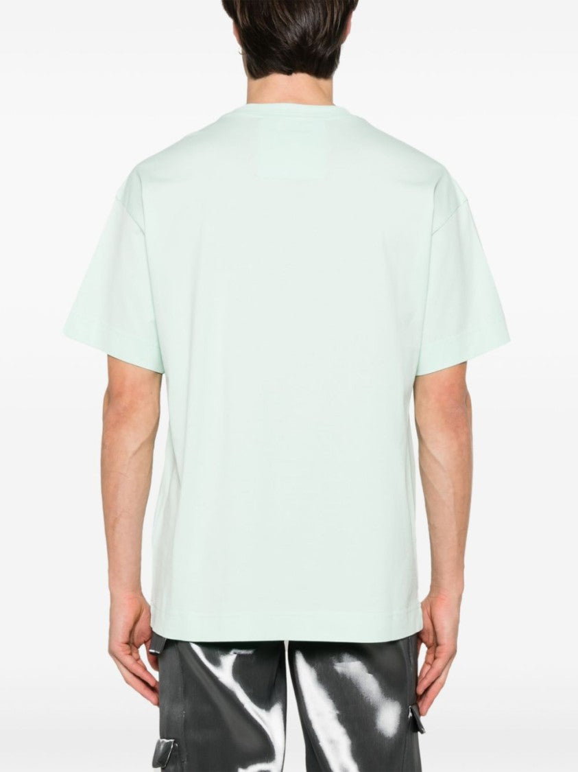 Givenchy Turquoise Blue Green Embossed Logo T-Shirt