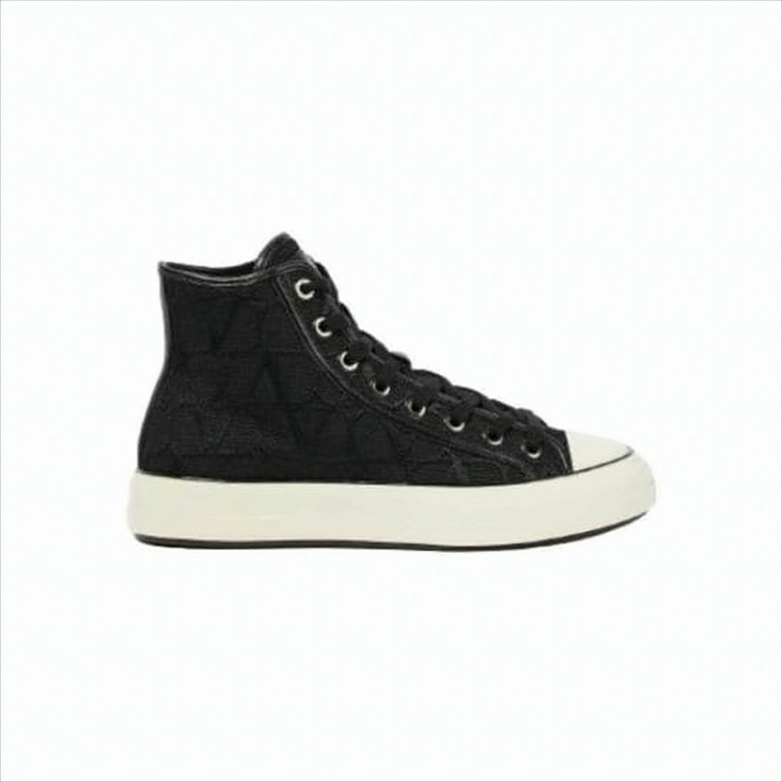 Valentino Garavani High-Top Sneakers With Textured Rubber Sole