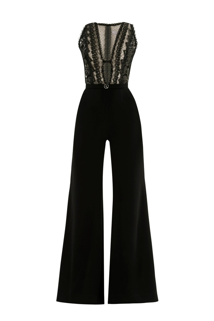 Saiid Kobeisy Lace Jumpsuit