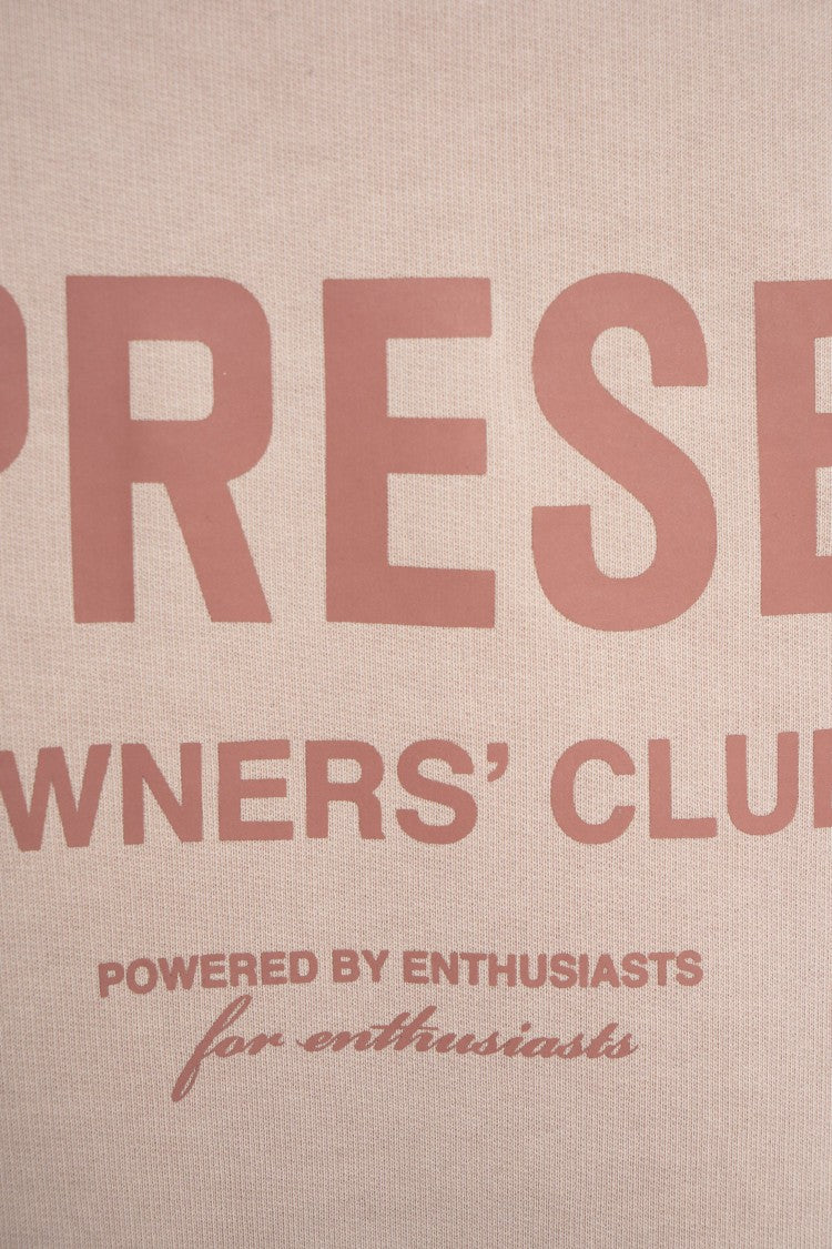 Represent Beige Oversized Hoodie With Snap-Button Hood And Logo