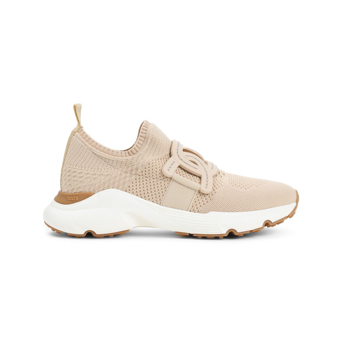 Tod's Knit Beige Cotton Sneakers