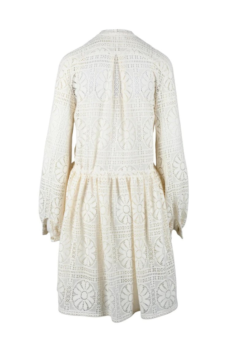 Black Coral Women's Dress - White