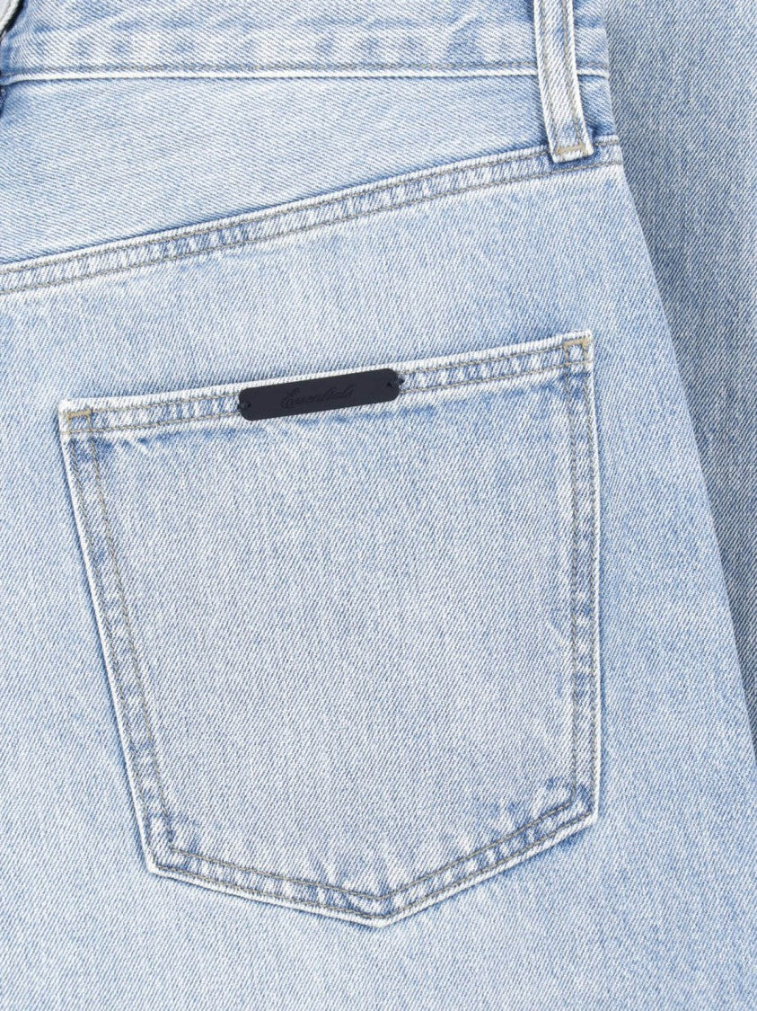 Fear Of God Essentials Light Wash Denim Jeans With Straight-Leg Cut