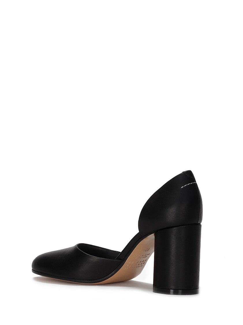 Mm6 By Maison Margiela Asymmetric-Toe Black Pumps
