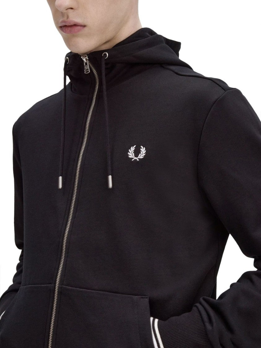 Fred Perry Classic Black Zipper Hoodie