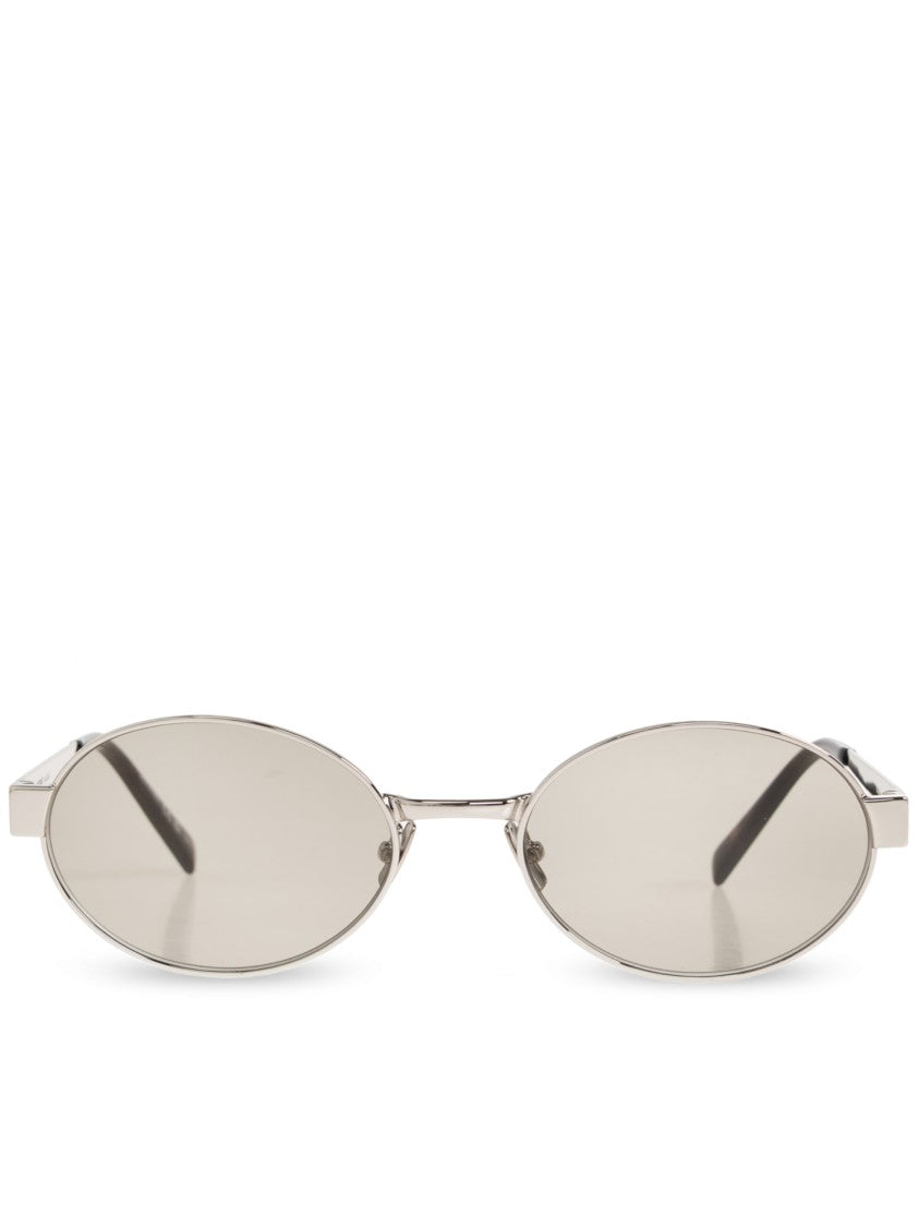 Saint Laurent Sl 692 Oval Silver Metal Sunglasses