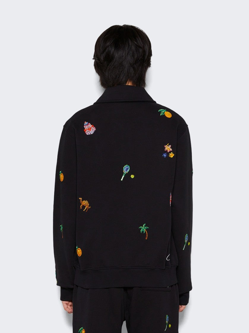 Casablanca Elements En Crayon Embroidered Track Jacket