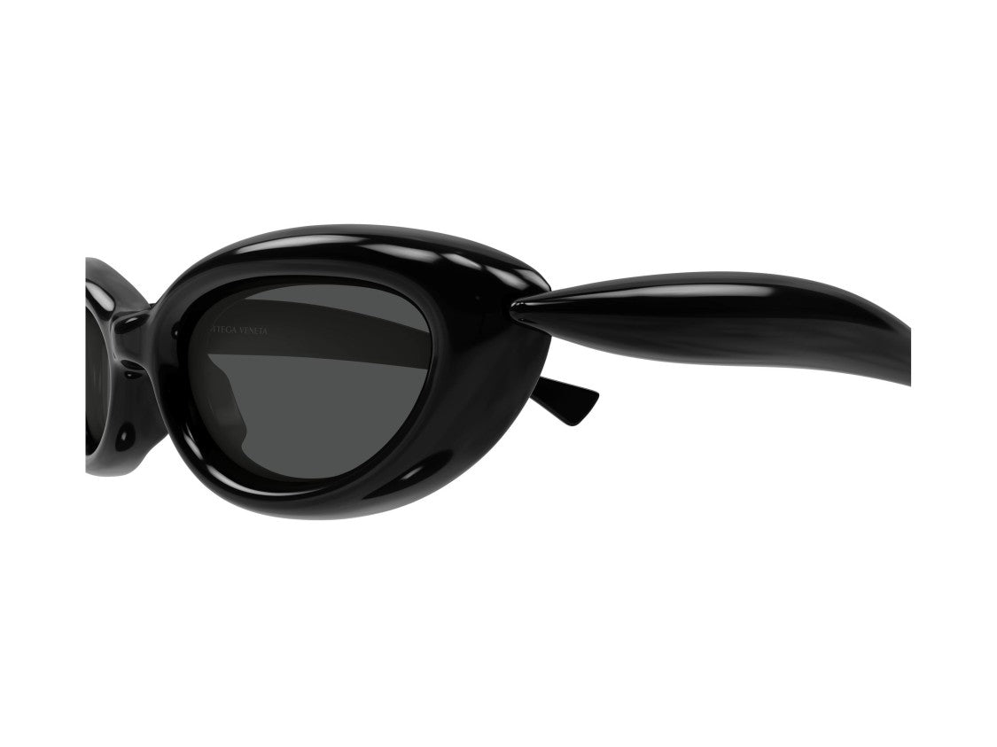 Bottega Veneta Bv1484s Glossy Finish Oversized Cat-Eye Sunglasses