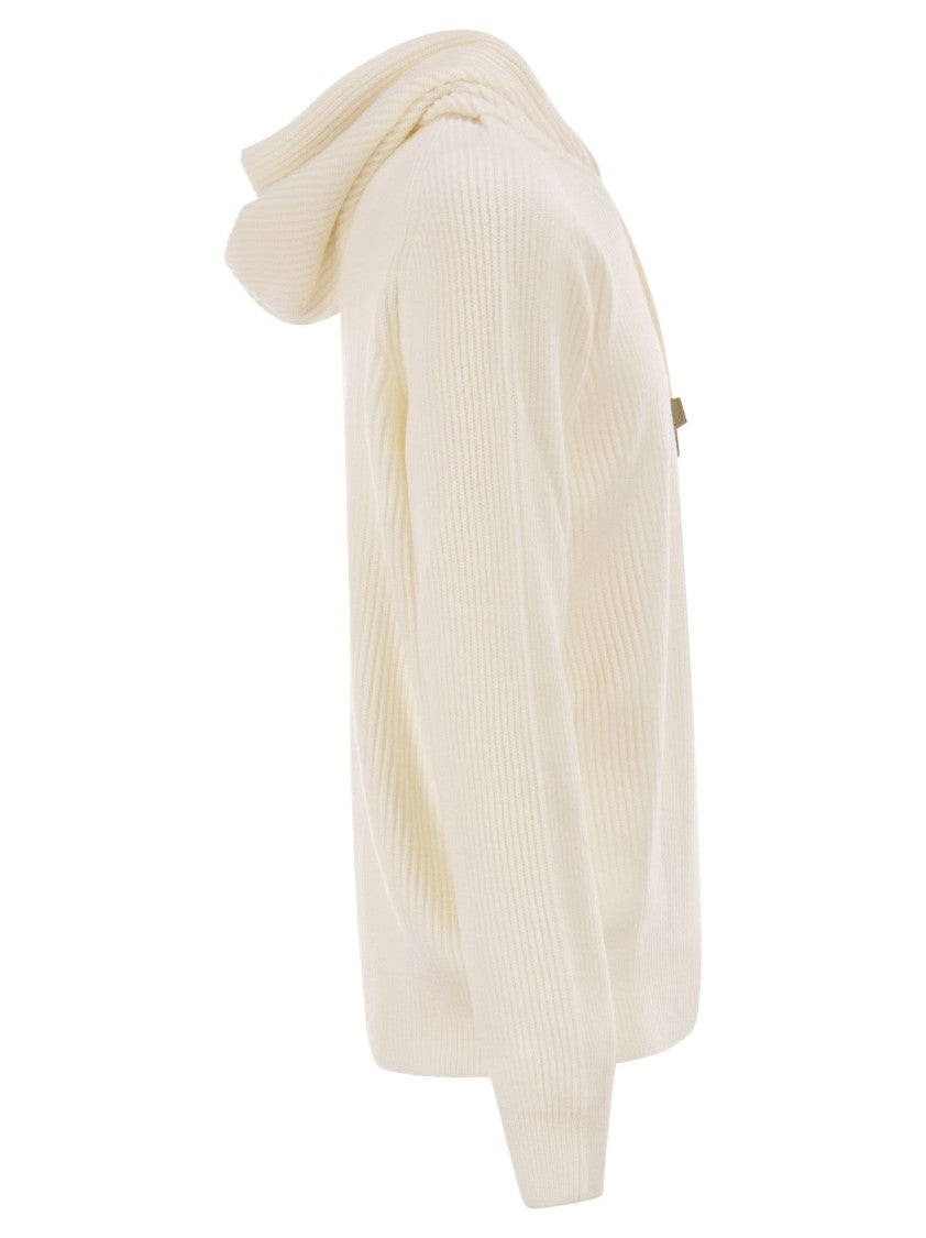 Tagliatore Hunter - Ribbed Jumper With Hood