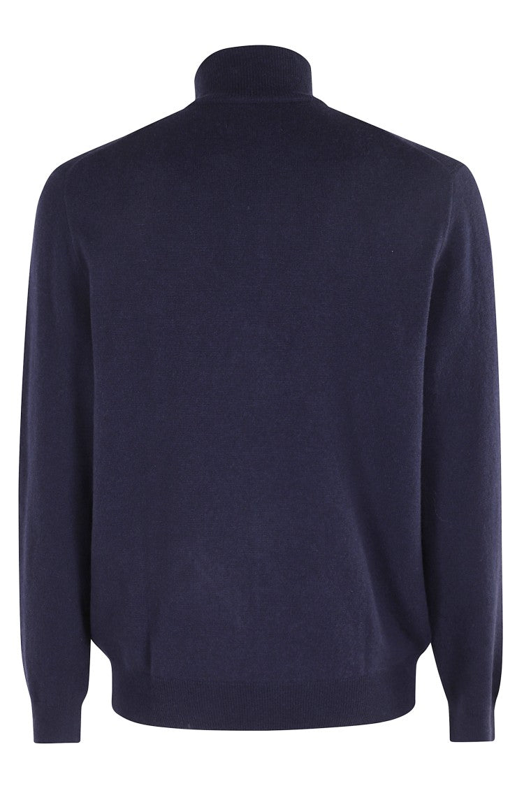 Polo Ralph Lauren High Collar Wool Pullover With Zipper