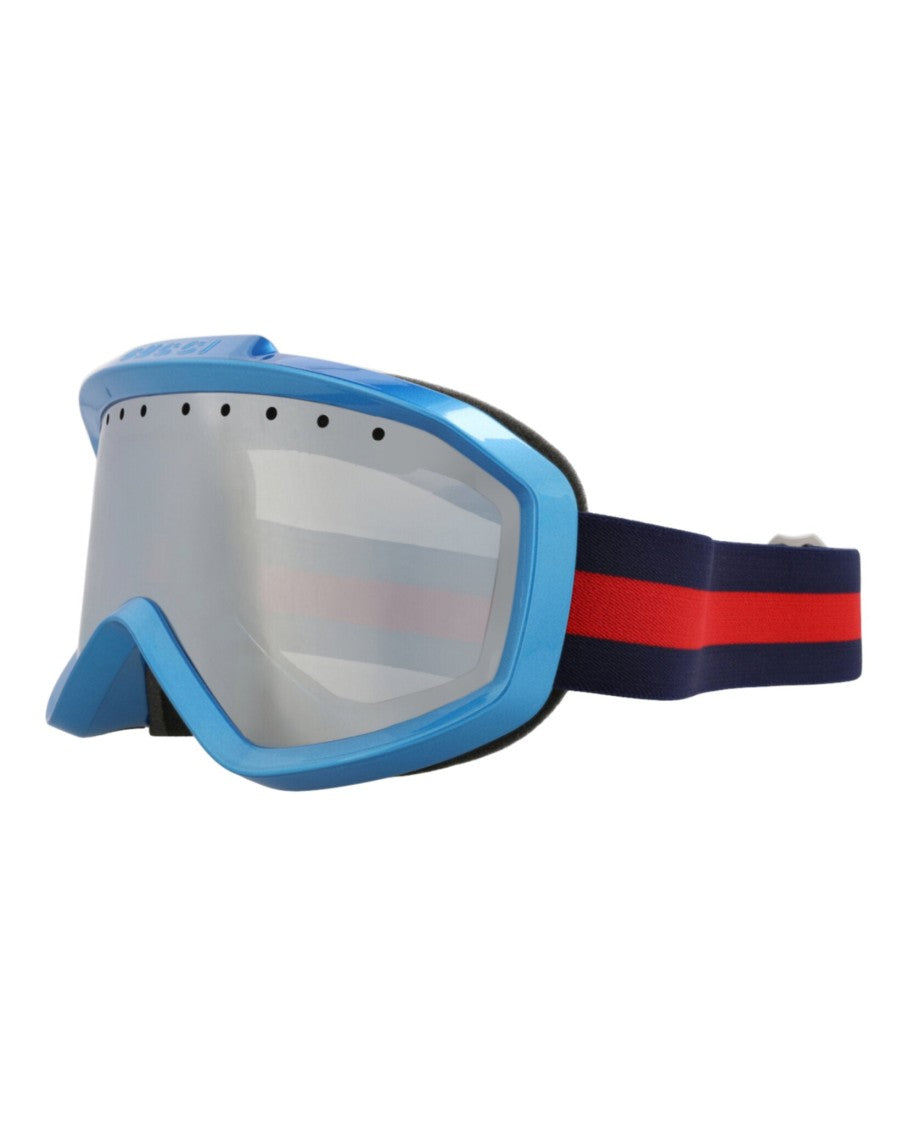 Gucci Shield-Frame Injection Sunglasses