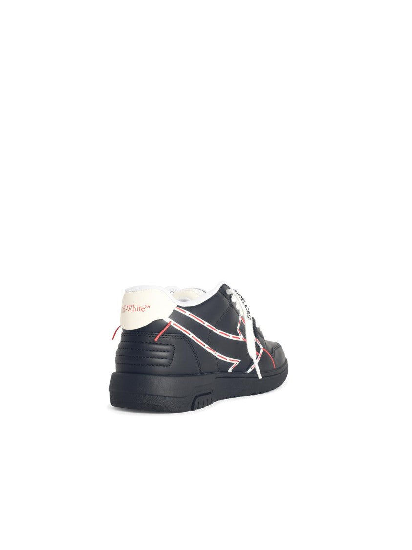 Off-White Black 'Ooo Printed&Stitched Arrow' Sneakers