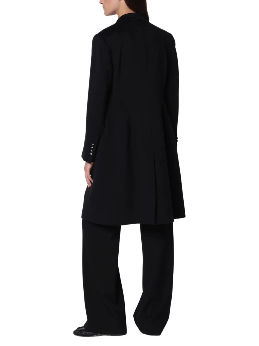 Dolce & Gabbana Double-Breasted Flared Virgin Wool Coat