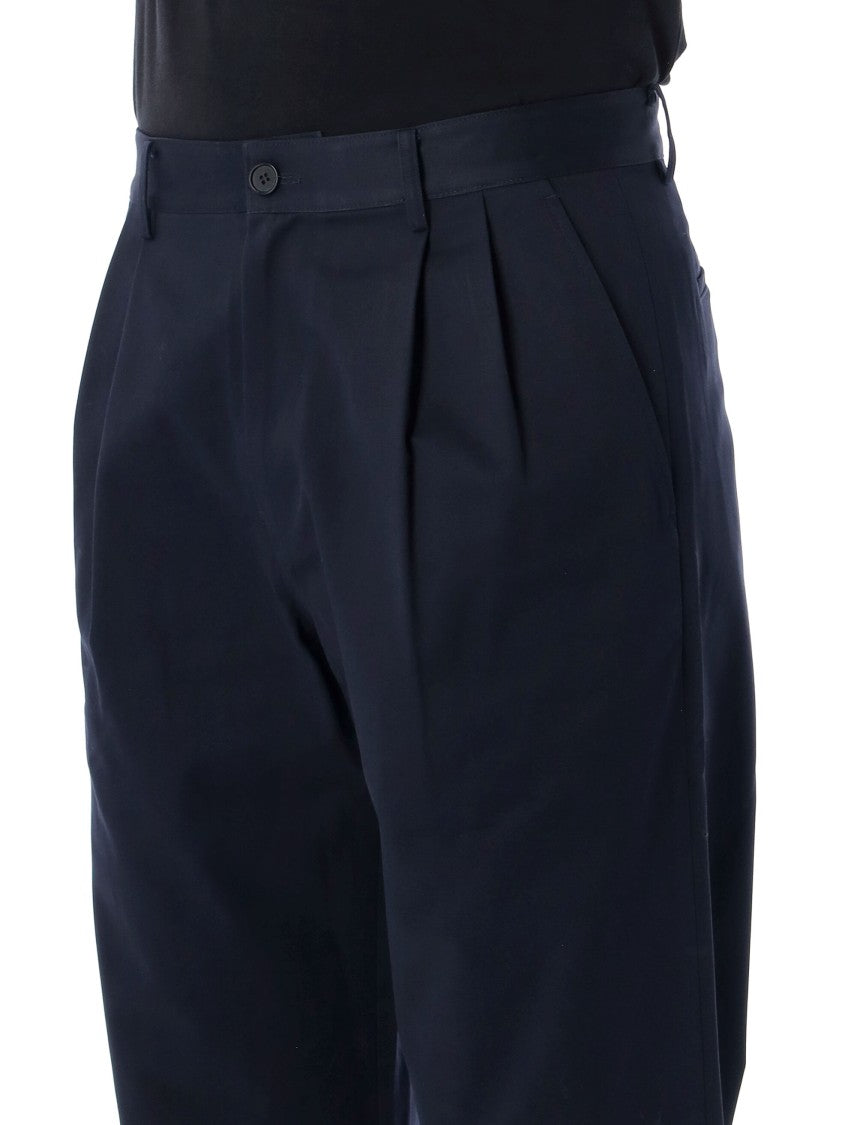 Tonywack Pleated Wide-Leg Chino Pants