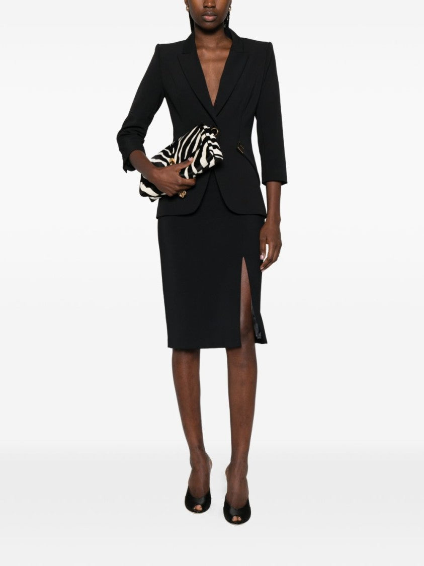 Elisabetta Franchi Tailored Jacket With Structured Shoulders